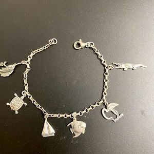 Vintage Sterling Beach Charm Bracelet (Final Price)
